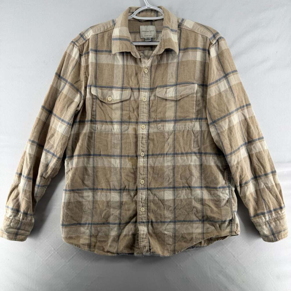 1463 Medium American Eagle Super Soft Plaid Flannel Shirt